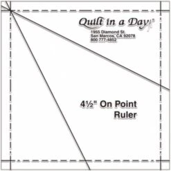 Front Page -THE QUILT SHOP 4 5 inch on point ruler 1