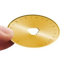 Titanium 45mm Rotary Cutter Blades Pack Of 5 -THE QUILT SHOP 45mm titanium rotary cutter blades 5 pack 32