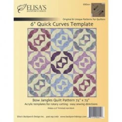 6" Quick Curves Templates With Pattern 7 6" Quick Curves Templates With Pattern -THE QUILT SHOP 6 inch quick curves template 2
