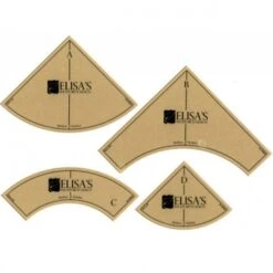 8" Rainbow Block Templates With Pattern