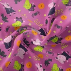 Peppa Pig Witchy Halloween Fabric - Pink -THE QUILT SHOP Peppa pig witchy halloween 2