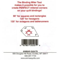 Tool Binding Miter 7 Tool Binding Miter -THE QUILT SHOP binding miter tool 2