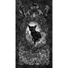 Wicked Cat Floral Portrait Halloween Panel -THE QUILT SHOP black cat floral portrait panel