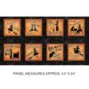 Halloween Spirit - Witching Hour Boxes Panel -THE QUILT SHOP black witching boxes 1