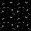 FLANNEL - Harry Potter Black In The Night Sky Assets Fabric