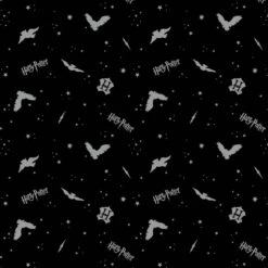 FLANNEL - Harry Potter Black In The Night Sky Assets Fabric