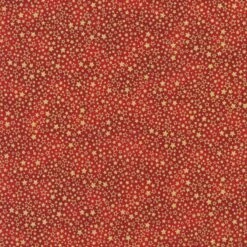 Holiday Charms Stars Red With Metallic Fabric