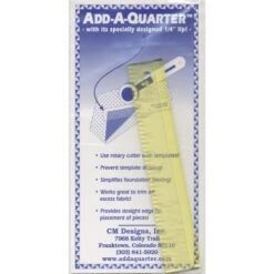 Add A-Quarter Ruler 1in X 6in