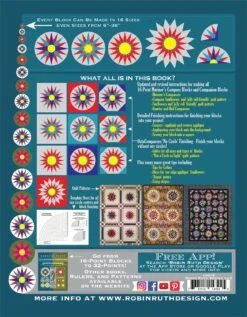 Skinny Robin 16 Point Mariner's Compass Book And Ruler Combo -THE QUILT SHOP cce0c5 3a5e5b9bda3c48d083233f5c6d624012mv21