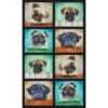 Sweet Puppy Pug Fabric Panel -THE QUILT SHOP cce0c5 42e477aade7049848963f07cfde0d38amv2