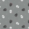 FLANNEL - Star Wars Darth Vader And Storm Trooper Fabric - Grey