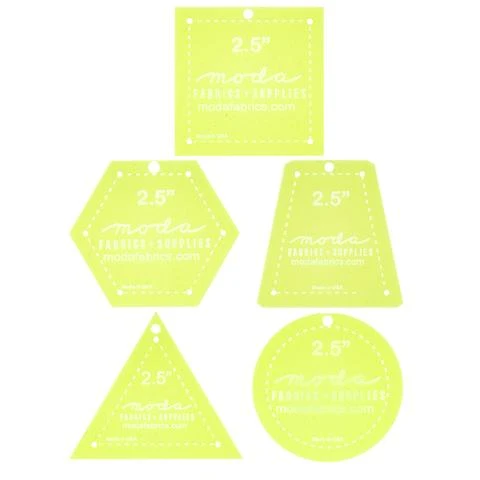 Moda Basic 2.5" Template Set 3 Moda Basic 2.5" Template Set