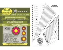 Fat Robin 16 Point Mariner's Compass Book And Ruler Combo