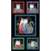 Black Catitude Purr Fect Together Fabric Panel - Metallic -THE QUILT SHOP cce0c5 ac425796dc034e4f9fa78c3f1925f6f9mv2