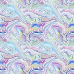 Unicorns Marble Fabric