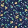 Navy Space Trek Fabric