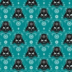 FLEECE - Star Wars Darth Vader Sugar Skulls Fleece Fabric - UK Only