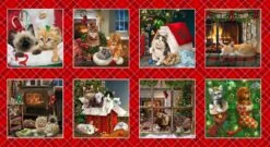 Fireside Kittens Blocks Panel