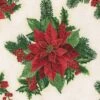 Holiday Flourish Holiday Poinsettia Cream W/metallic