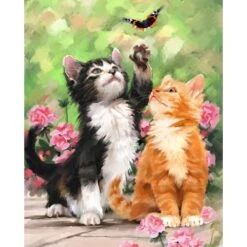 Kittens And Butterflies Panel