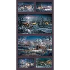 Evening Frost Fabric Panel