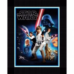 FLEECE - Character Collage No-Sew Fleece Throw Kit - UK Only