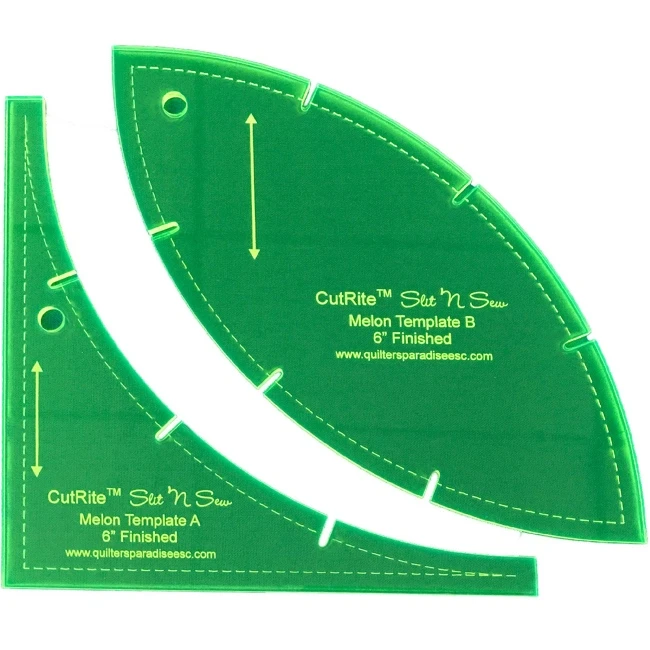 CutRite Slit N Sew Melon 6 Inch Finished Template 3 CutRite Slit N Sew Melon 6 Inch Finished Template
