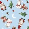 Driving Gnome - Santa's Sleigh - Christmas Fabric -THE QUILT SHOP driving gnome santas sleigh fabric