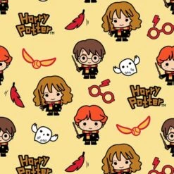 FLEECE - Harry Potter Yellow Characters - UK Only