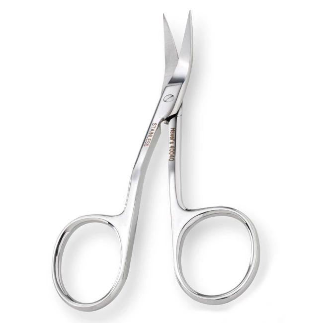 Left Handed Scissors - Double Curved Embroidery 3.5 In - Havels 3 Left Handed Scissors - Double Curved Embroidery 3.5 In - Havels