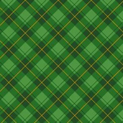 Merry Town - Green Diagonal Plaid