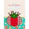 My Happy Place Tomato Enamel Needle Minder 1 My Happy Place Tomato Enamel Needle Minder -THE QUILT SHOP my happy palce tomato needle minder 1