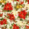 Noel - Musical Poinsettias Ecru Fabric -THE QUILT SHOP noel music poinsettias ecru fabric