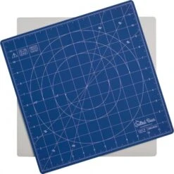 QB Rotating Cutting Mat 12" X 12" - Blue