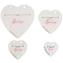 Sew Easy Hearts Pack -THE QUILT SHOP sew easy heart template set2