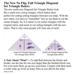 Small Diagonal Set Triangle | Marti Michell -THE QUILT SHOP small diagonal set ruler marti michell 3
