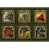 Small Dragon Ancients Fabric Panel -THE QUILT SHOP small dragons the ancients fabric panel