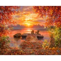 Tennessee River Sunset Panel 36 In