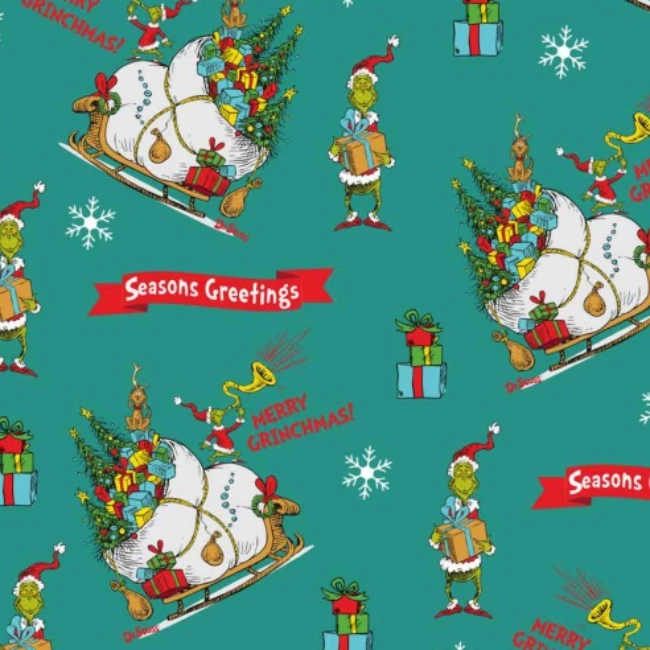 Bright & Bold - The Grinch - Delivery - Christmas Fabric 3 Bright & Bold - The Grinch - Delivery - Christmas Fabric